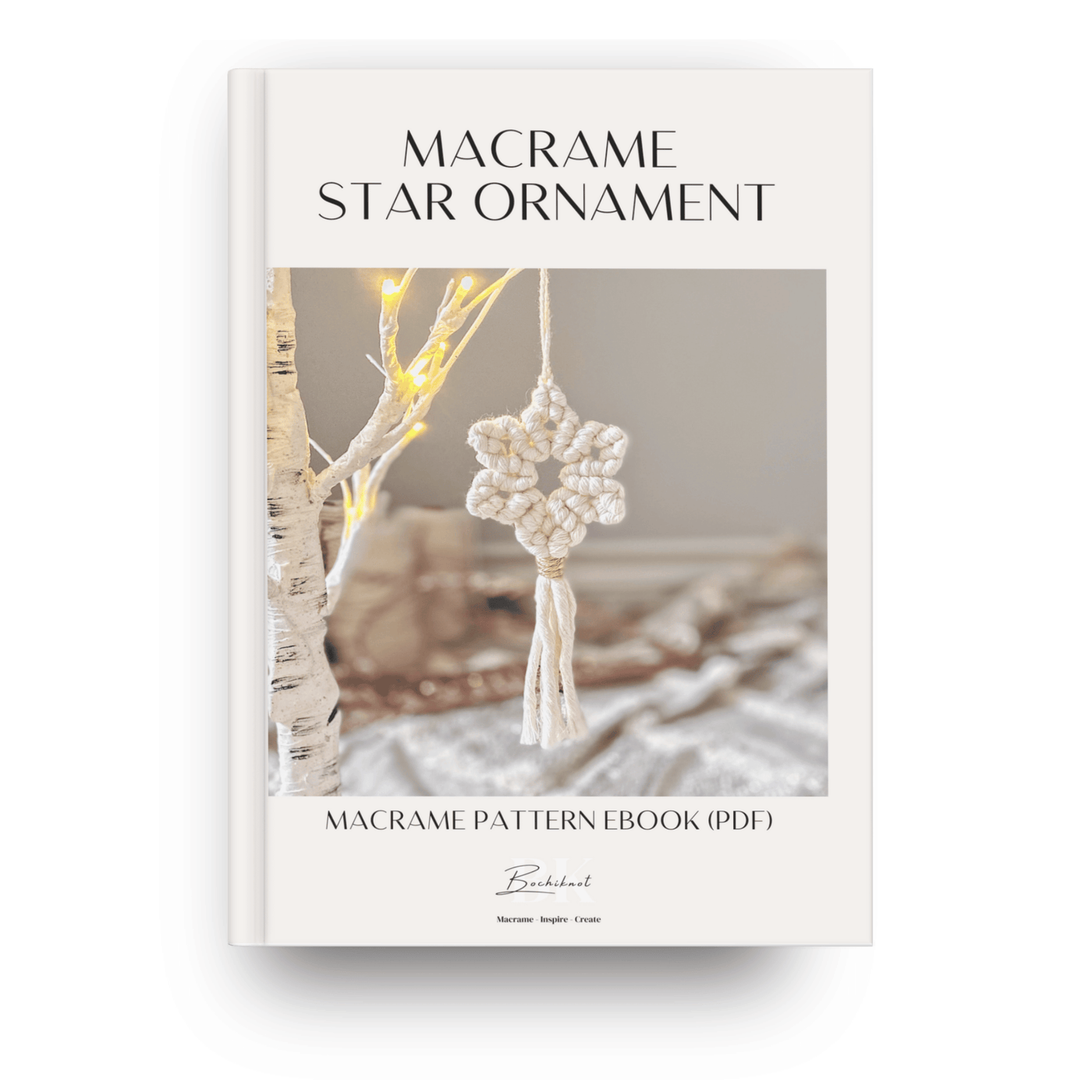 Macrame Christmas Star Ornament EBOOK