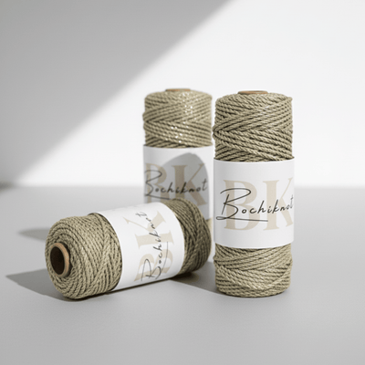 3mm 3ply Metallic Macrame Cord (100m)