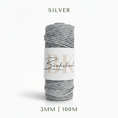 3mm 3ply Metallic Macrame Cord (100m)