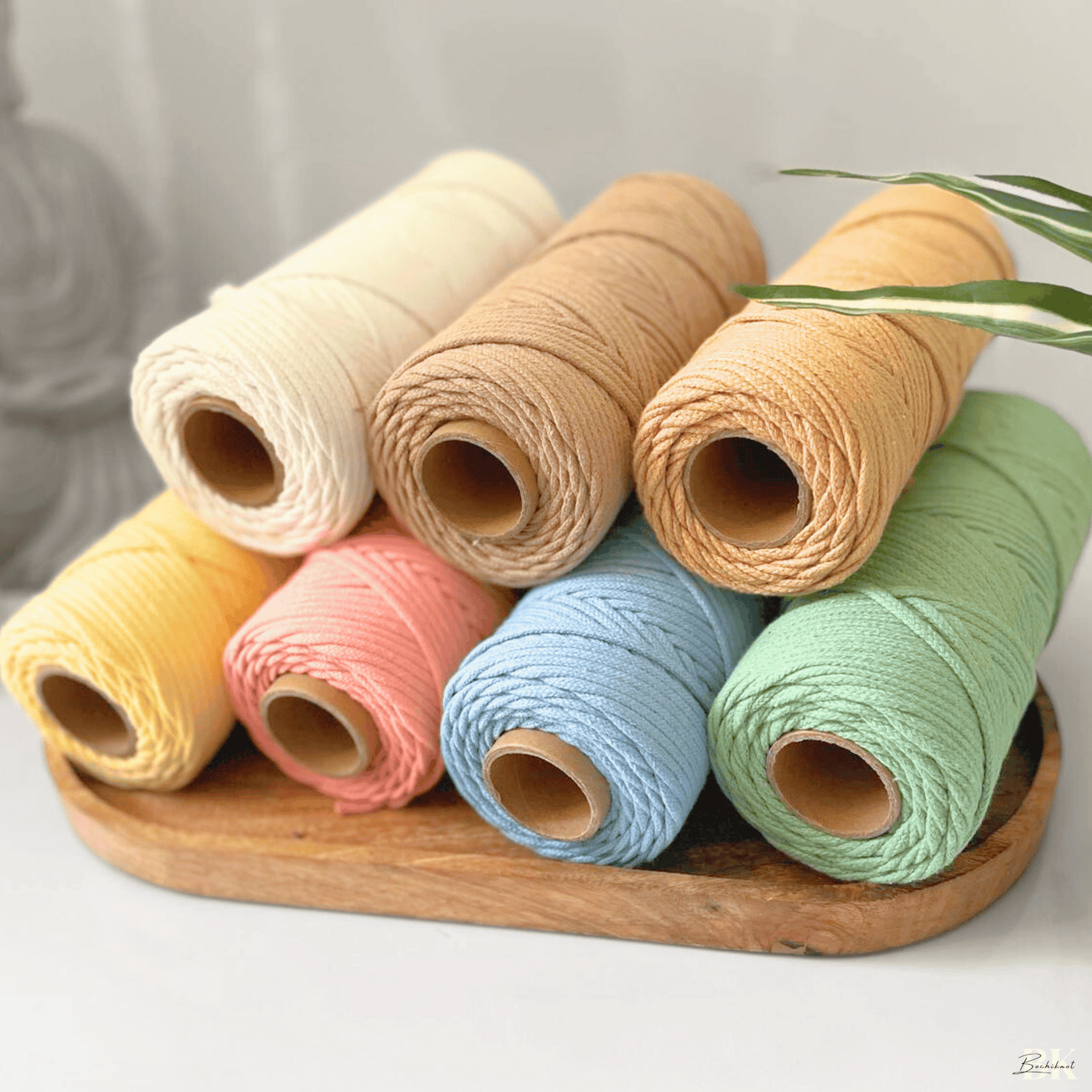 Braided Recycled Cotton Cord PETITE (100m)