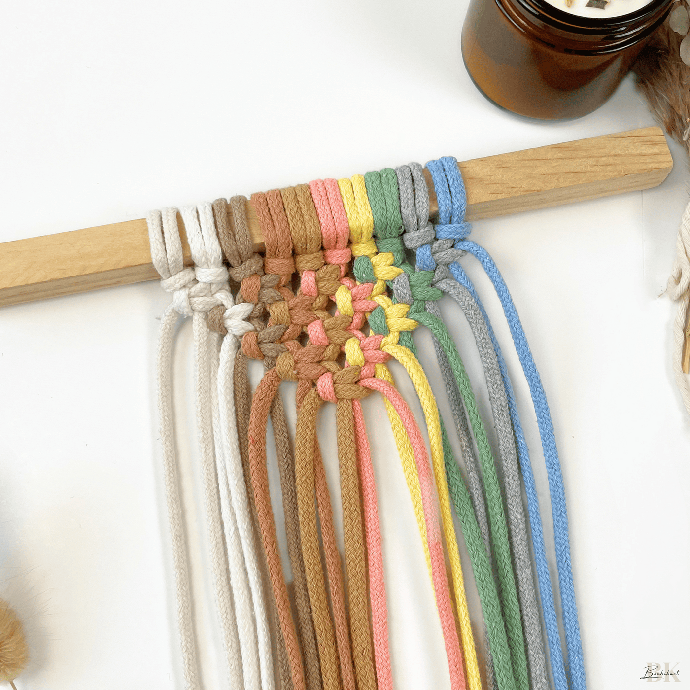 Braided Recycled Cotton Cord PETITE (100m)