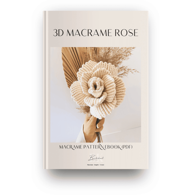 Macrame 3D Rose Flower EBOOK