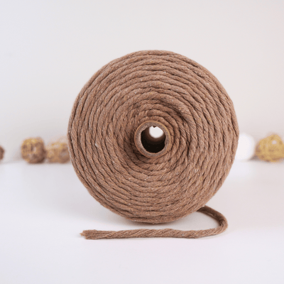 Clearance Recycled 5mm Single Stand Cotton Cord (Dusty Mauve)