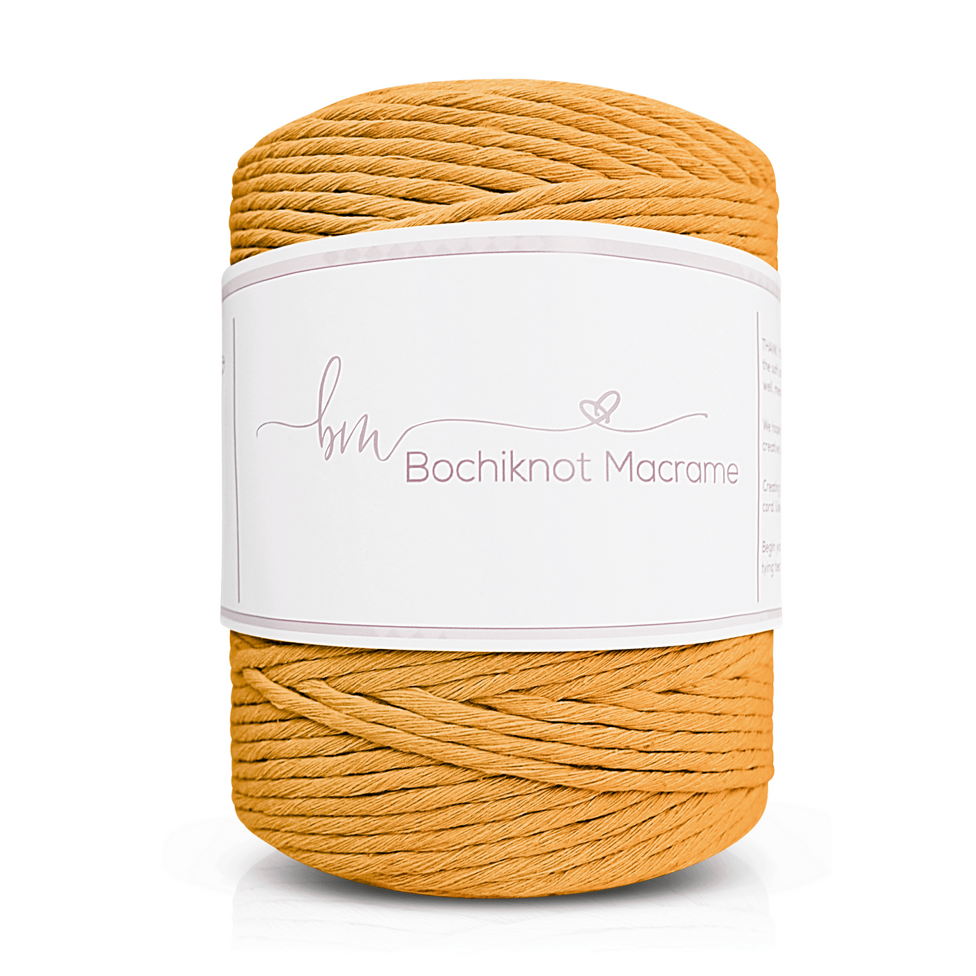 Clearance Recycled 5mm Single Stand Cotton Cord (Squash)