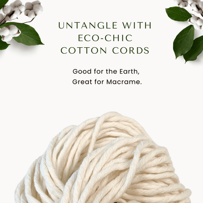 Single Strand Twist Recycled Cotton Cord JUMBO (2kg)