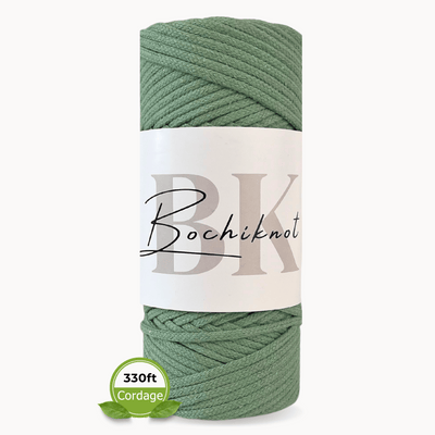 Braided Recycled Cotton Cord PETITE (100m)