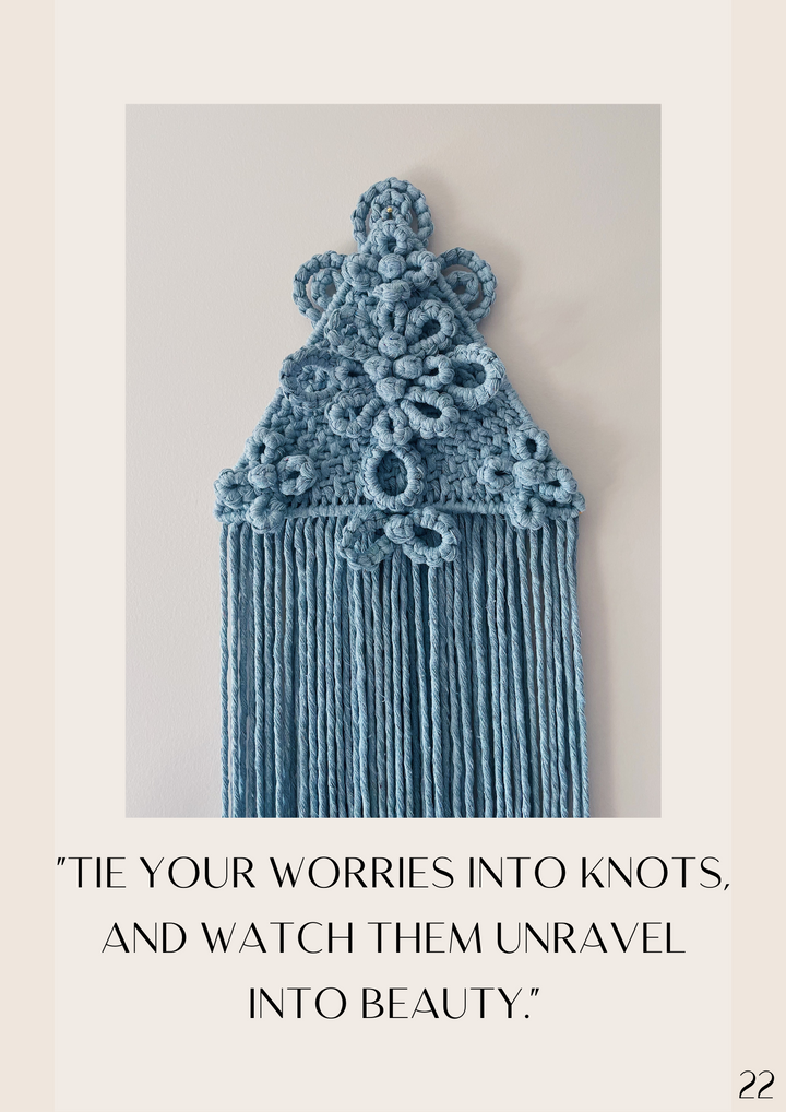 BOCHIKNOT | Macrame Floral Triangle Wall Hanging | PDF Pattern +