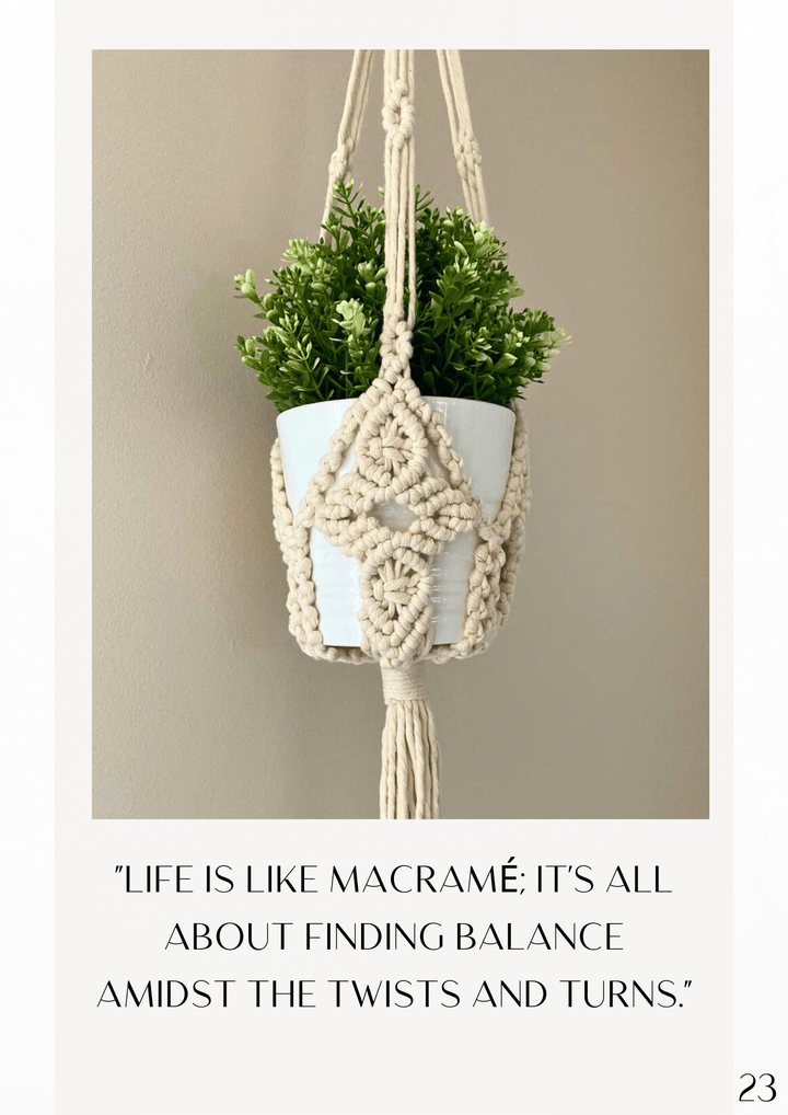 macrame plant hanger pattern free pdf BOCHIKNOT | Macrame Plant Hanger for Beginners