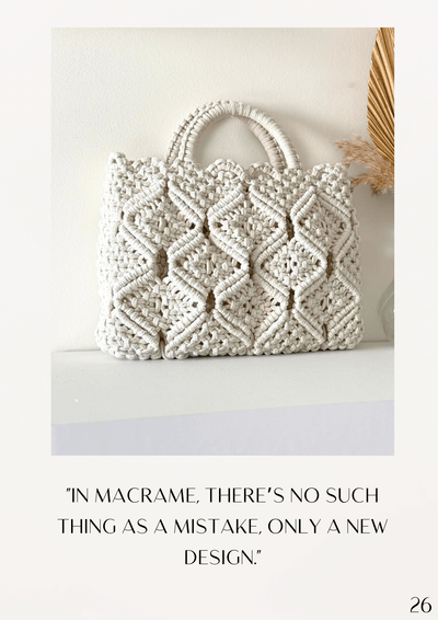 Macrame Boho-Chic Tote Bag Pattern Ebook