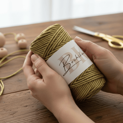 3mm Braided Metallic Macrame Cord (100m)