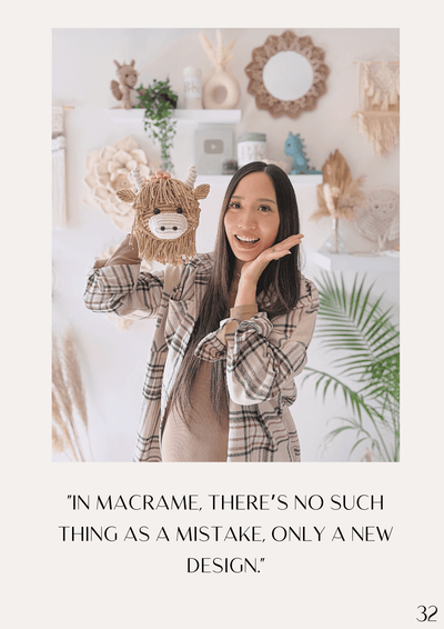 Macrame Highland Cow Pattern Ebook