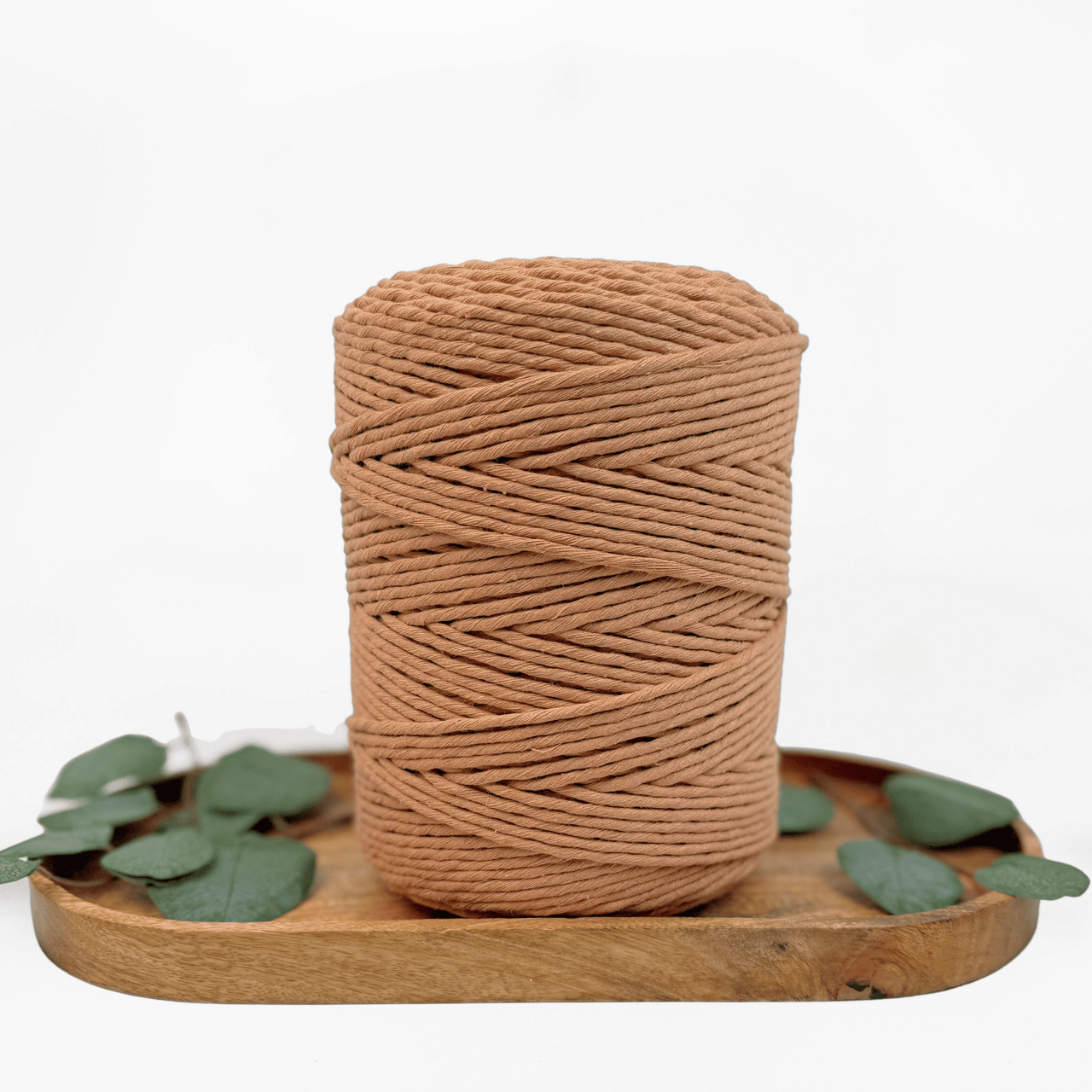Clearance 3mm Single Strand Macrame Cord JUMBO (650yds, Cappuccino)