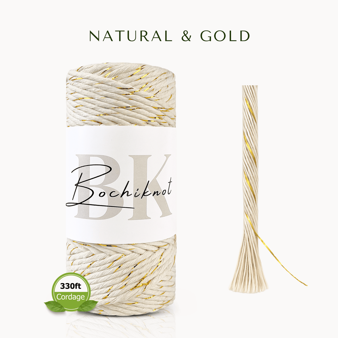 Metallic Mix Macrame Cord (Petite, 100m)