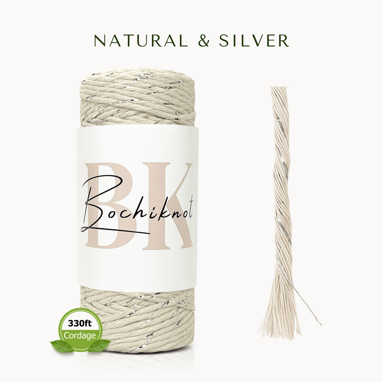 Metallic Mix Macrame Cord (Petite, 100m)