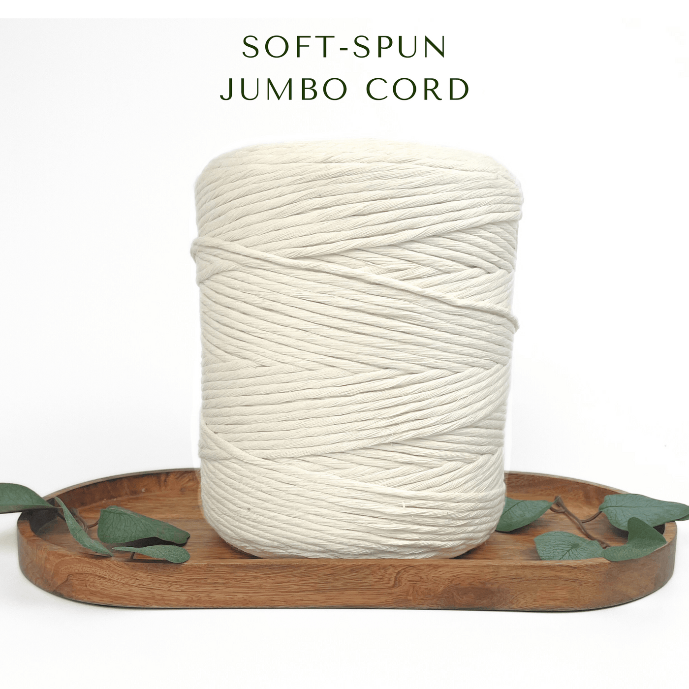 Clearance JUMBO Soft-Spun Single-Strand Macrame Cord (Natural)