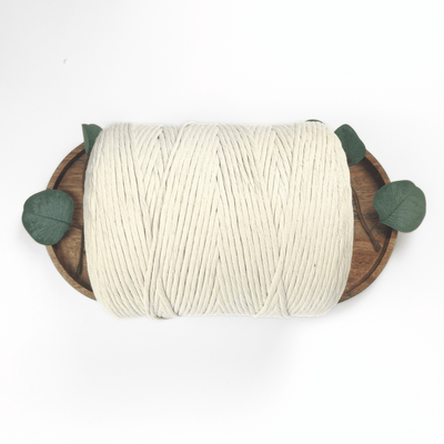 Clearance JUMBO Soft-Spun Single-Strand Macrame Cord (Natural)