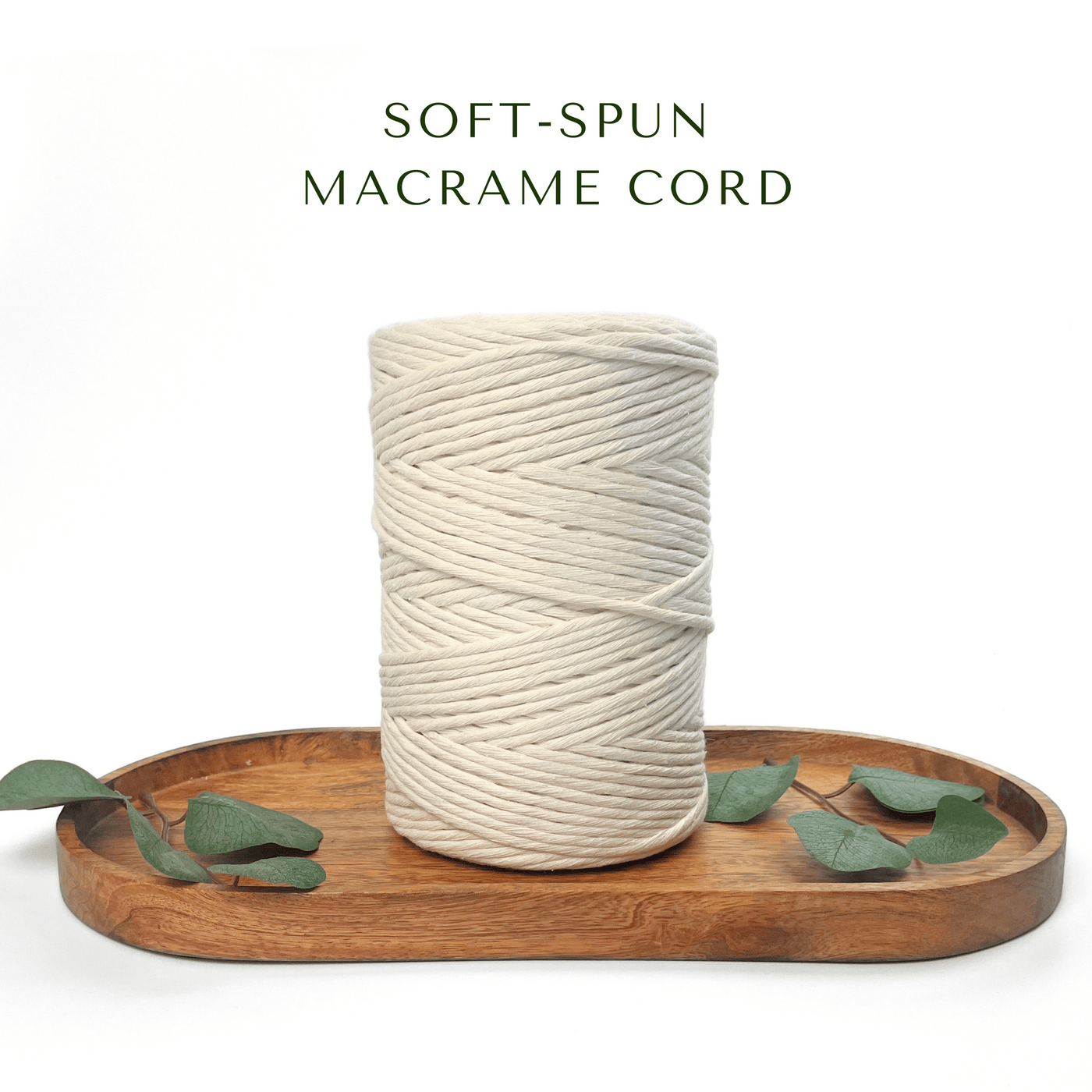 Clearance Soft-Spun Single-Strand Macrame Cord (Natural)