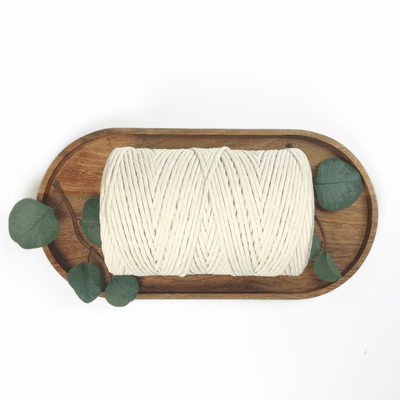 Clearance Soft-Spun Single-Strand Macrame Cord (Natural)