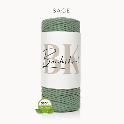 Single Strand Twist Recycled Cotton Cord PETITE (100m)