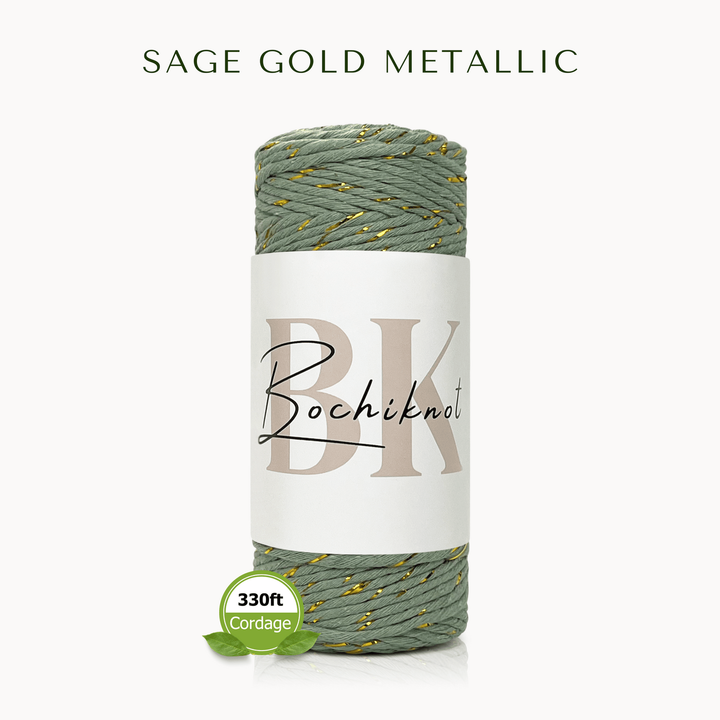 Single Strand Twist Recycled Cotton Cord PETITE (100m)