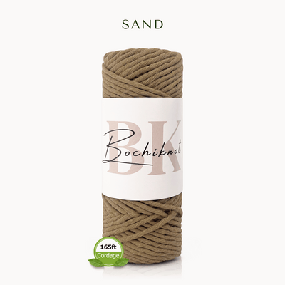 Single Strand Twist Recycled Cotton Cord MINI (50m)