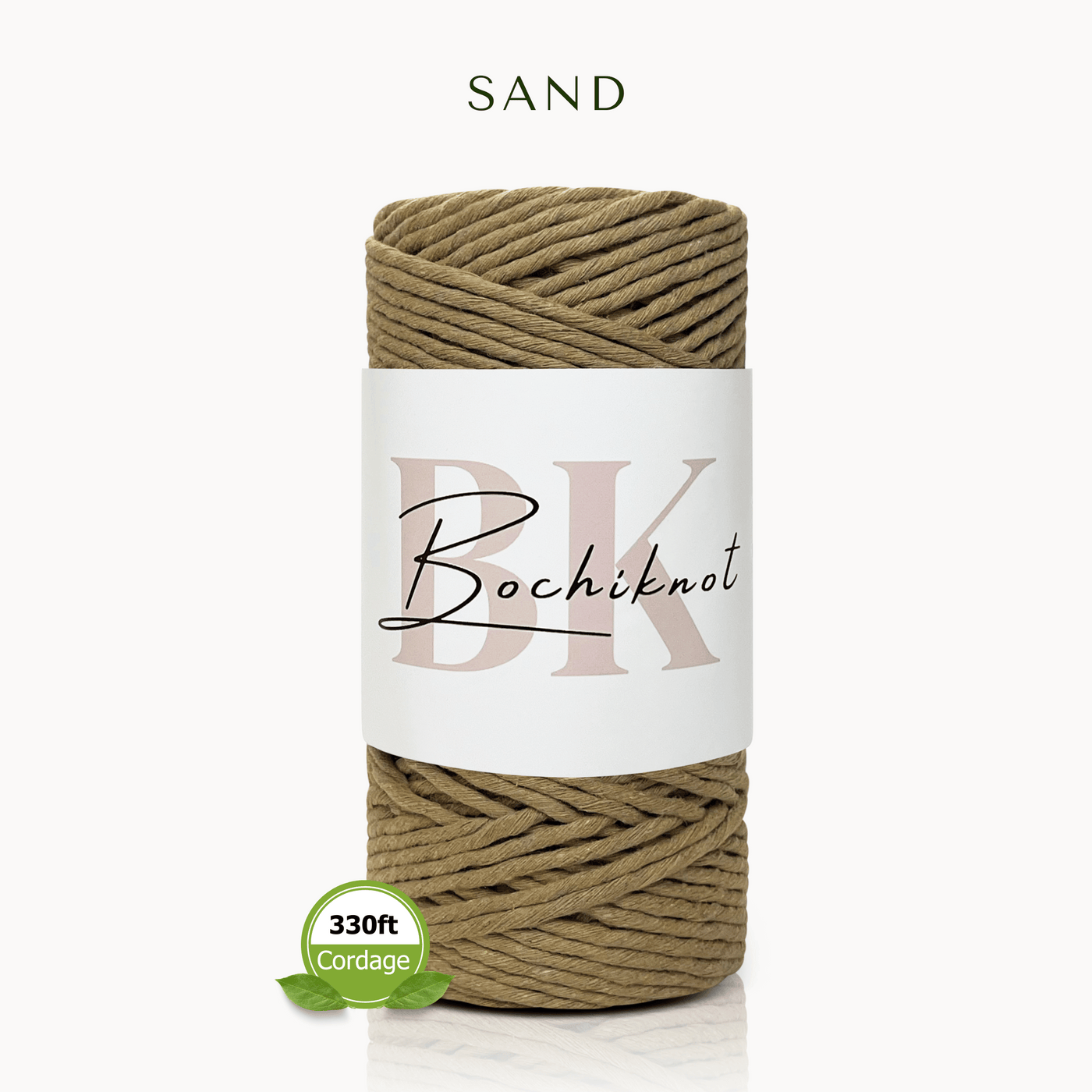 Single Strand Twist Recycled Cotton Cord PETITE (100m)