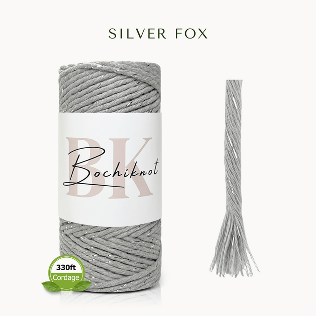 Metallic Mix Macrame Cord (Petite, 100m)