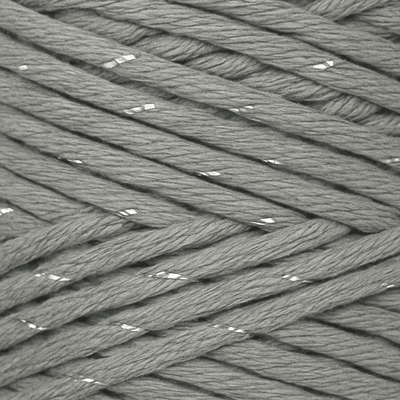 Clearance 5mm Single-Stand Macrame Cord (140m, Silver Fox)