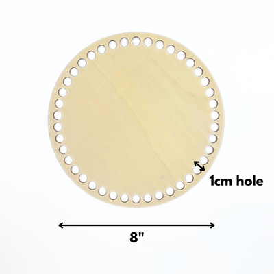 8" Wooden Base with Large Holes (2 pack)