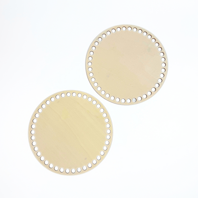 8" Wooden Base with Large Holes (2 pack)