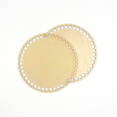 8" Wooden Base with Large Holes (2 pack)