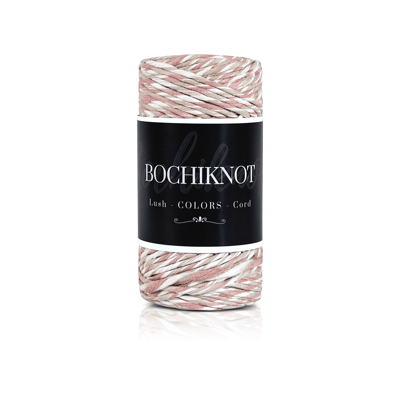 BOCHIKNOT Macrame Cord 5mm x 105yds - Multi-Colored Cotton Cord