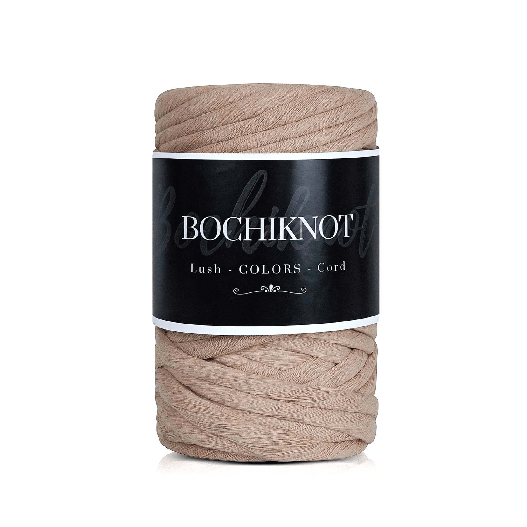 BOCHIKNOT Macrame Cord 3mm x 650Yds Bulk Roll - Natural Single Strand Macrame Cotton Cord - Macrame Supply - Large Roll of Macrame Cotton Rope for