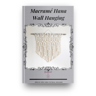 Bochiknot Macrame Large Wall Hanging Hana Pattern