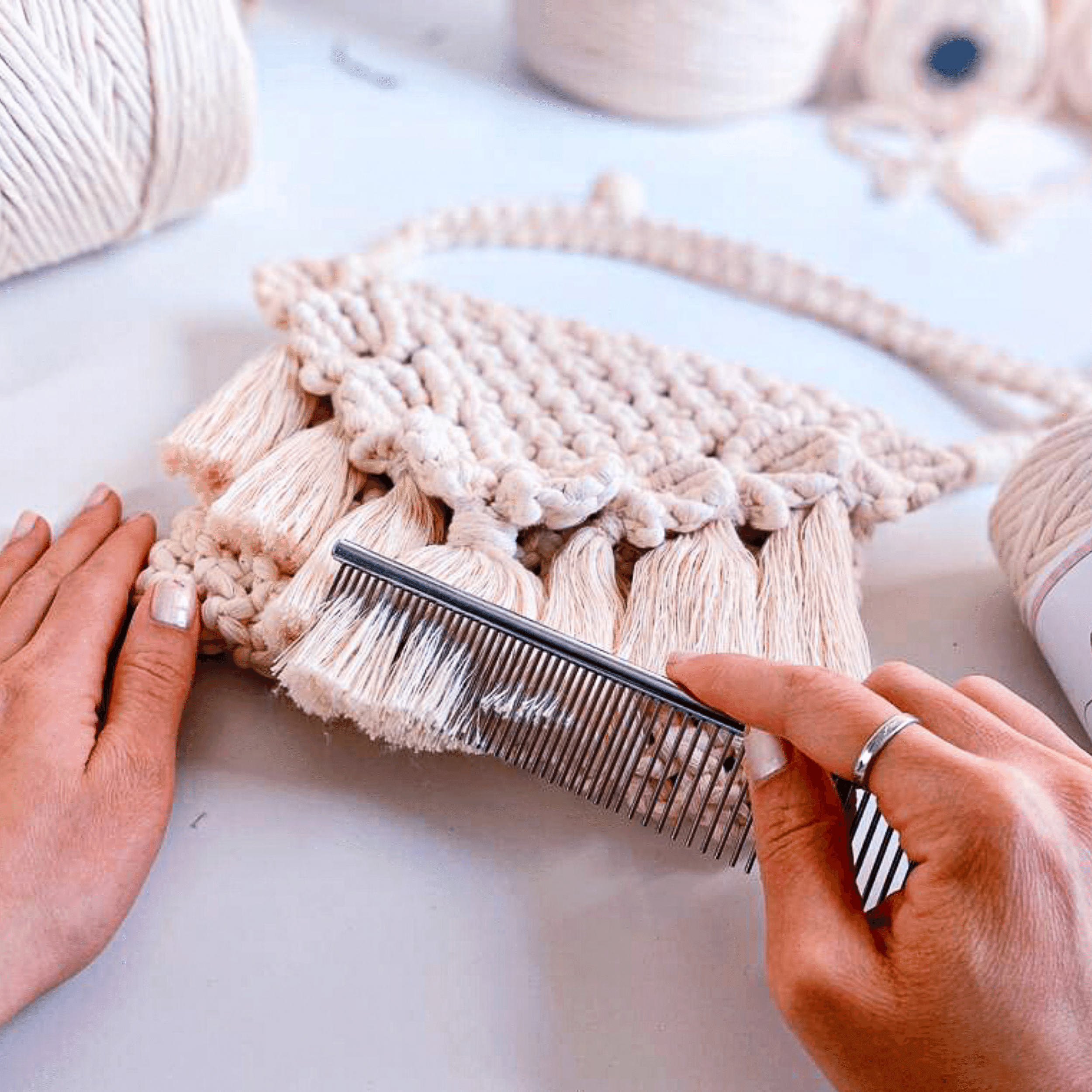 Tapestry Weaving Comb Macrame Brush Multifunctional Weaving - Temu
