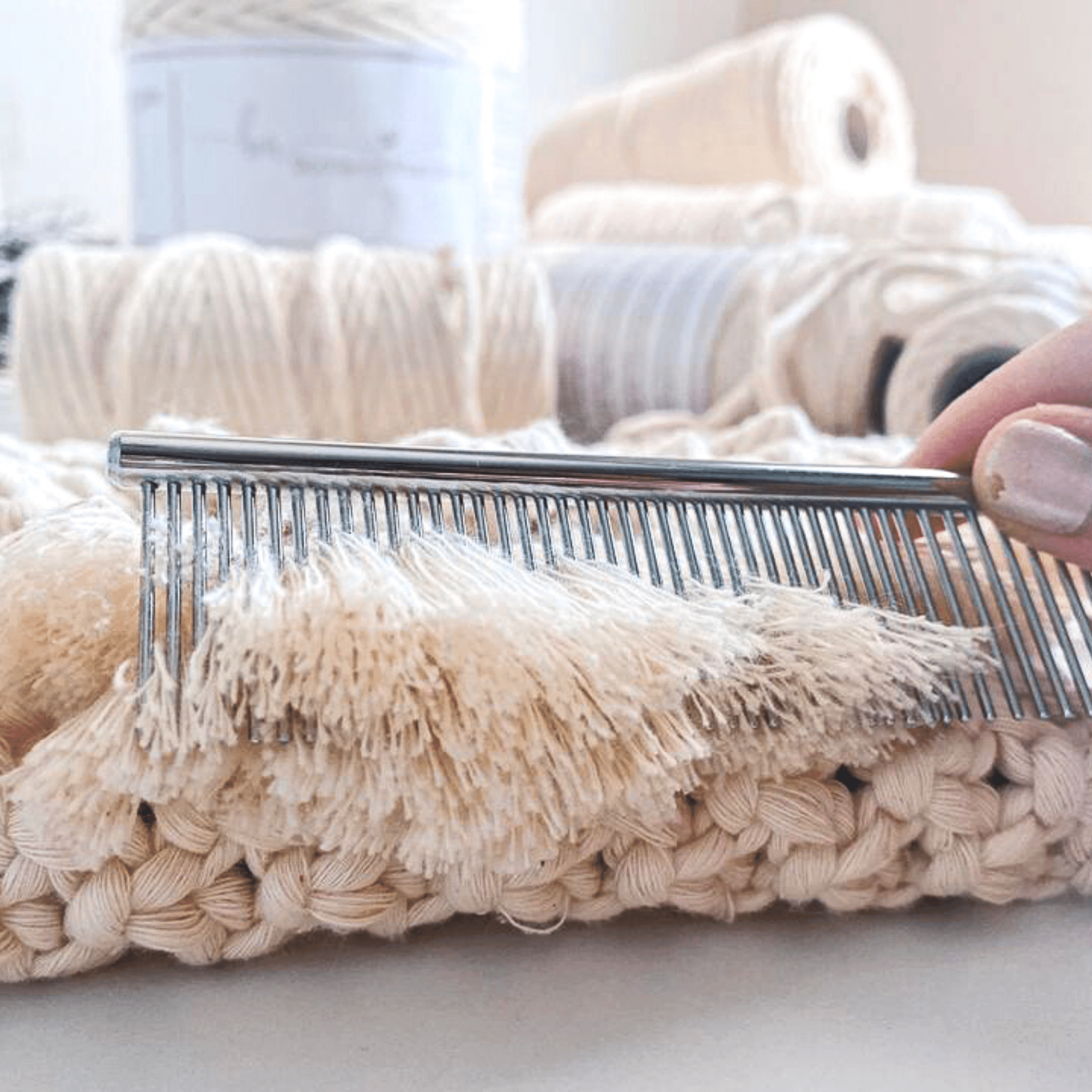 Tapestry Weaving Comb Macrame Brush Multifunctional Weaving - Temu