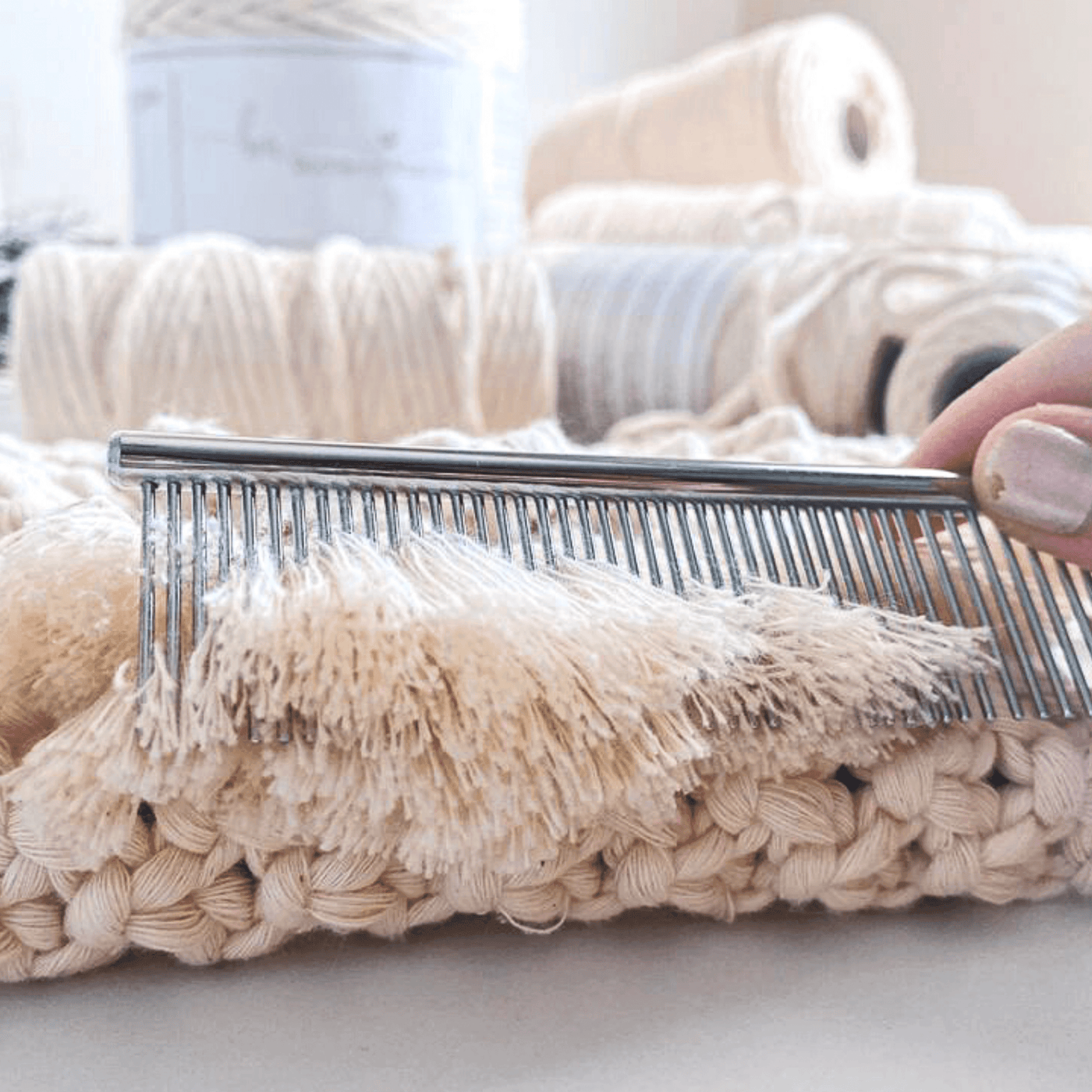 Weaving Comb Macrame Braided Double Ended Tools Fringe Comb Knitting  Looming Looming Tassel Handweaving Comb Ergonomic Weaving - AliExpress