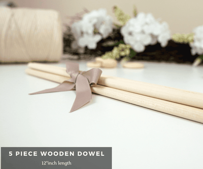 Wooden 12" Dowels (5piece/pack) - Bochiknot