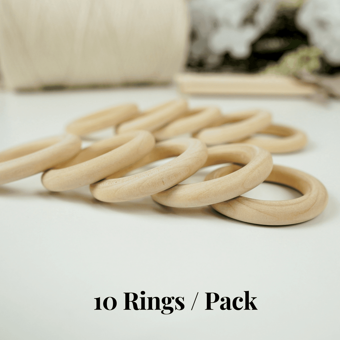 Wooden Rings 2" (10pack) - Bochiknot